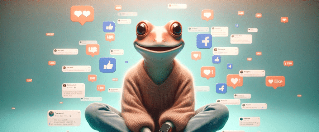 Image IA, Froggy, réseaux sociaux et seo