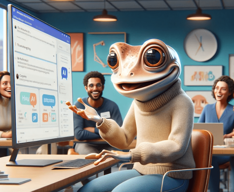 Image IA Froggy, référencement naturel